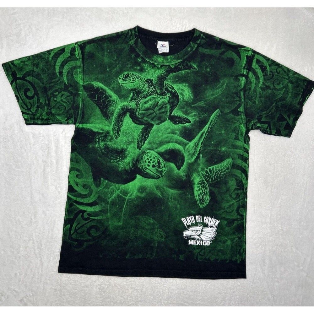 Playa Del Carmen Mexico Turtles T Shirt Adults Large Ocean Wildlife Yazbek